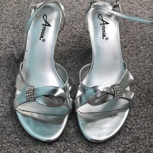 Annie Silver Heels